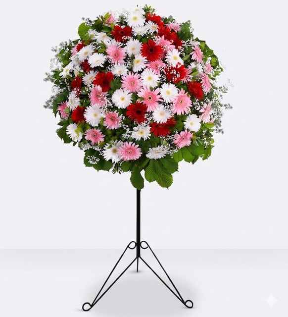 Renkli Gerbera Ferforje
