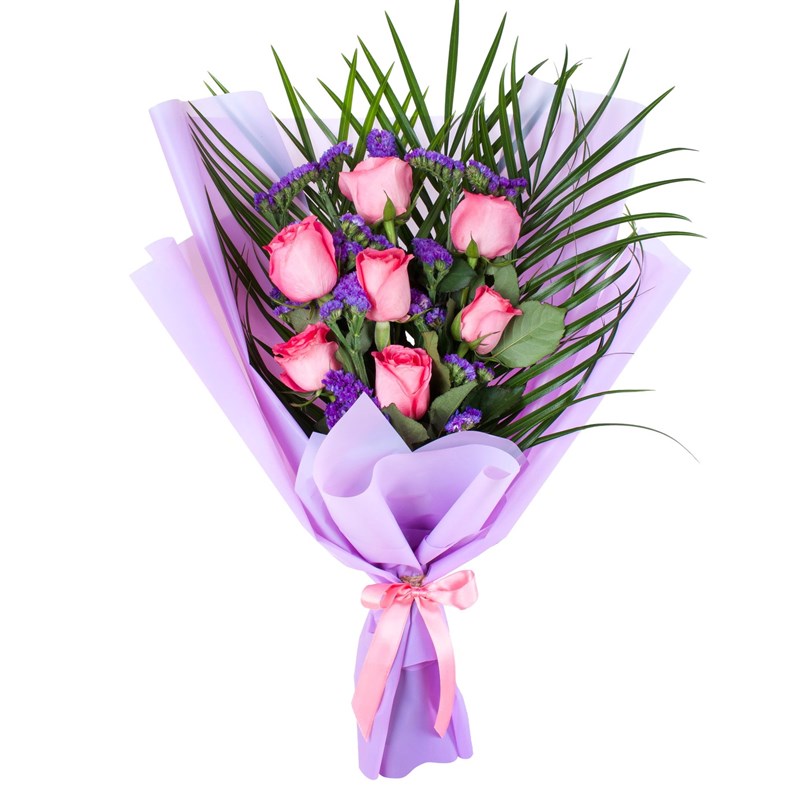 Gül Buketi Nilüfer Pembe