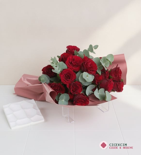 Somon Bukette 20 Kırmızı Gül
